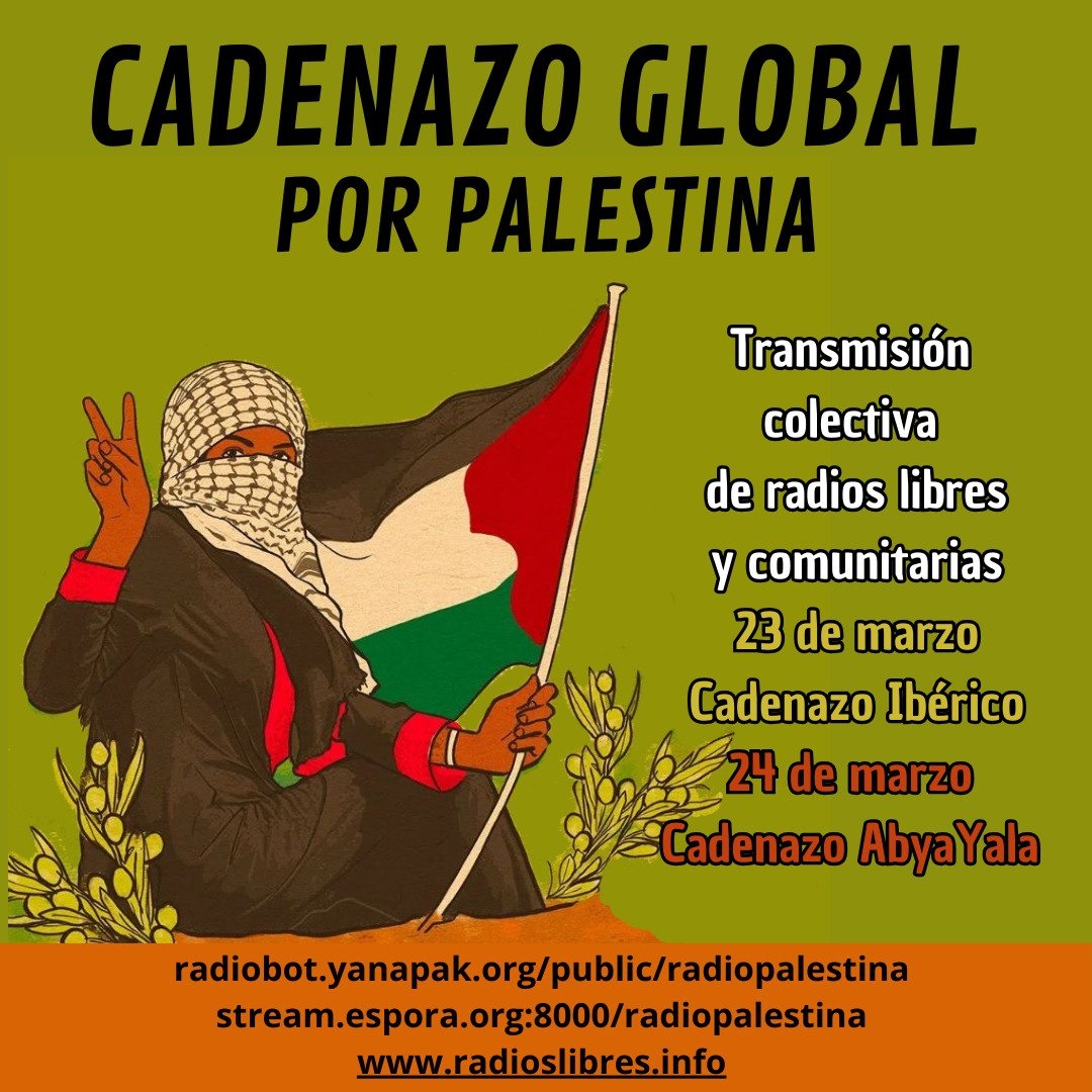 Aquí podeu escoltar tots els continguts que van sonar al #7CadenazoPerPalestina de les #RàdiosLliures de l'estat espanyol i de Ràdios Comunitàries de Abya Yala el 23 i 24 de març de 2024.

#cadenazoglobal #7cadenazoporPalestina #radioslibres

contrabanda.org/ca/2024/03/24/…