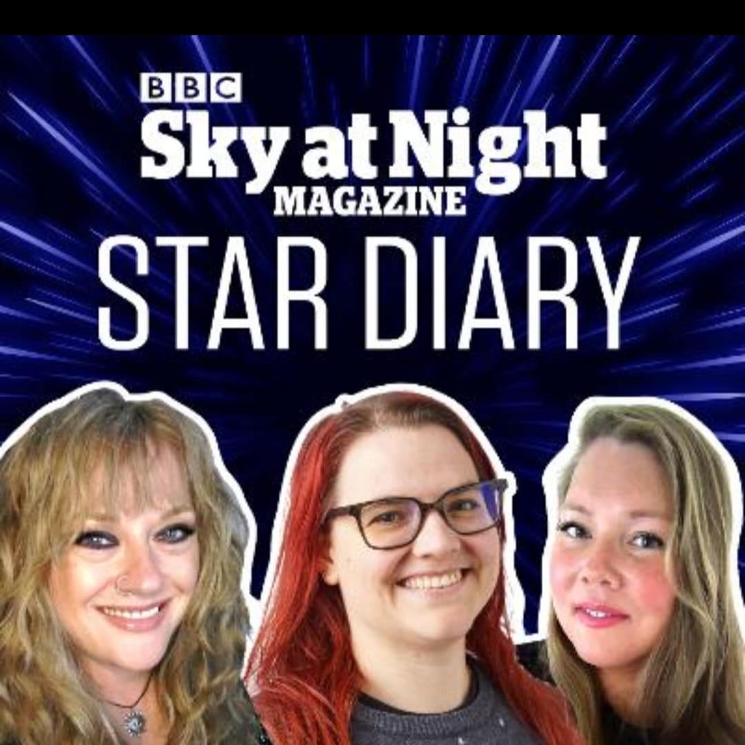 A few months ago myself and <a href="/Spicey_Spiney/">Mary McIntyre @marymcintyreastro.bsky.social</a> were asked to take over as co-hosts of #StarDiary #podcast! My first show was published yesterday. You can listen on Spotify: open.spotify.com/show/3vvgjAZEJ…
Or on the <a href="/skyatnightmag/">BBC Sky at Night Magazine</a>  website: skyatnightmagazine.com/podcasts/star-…