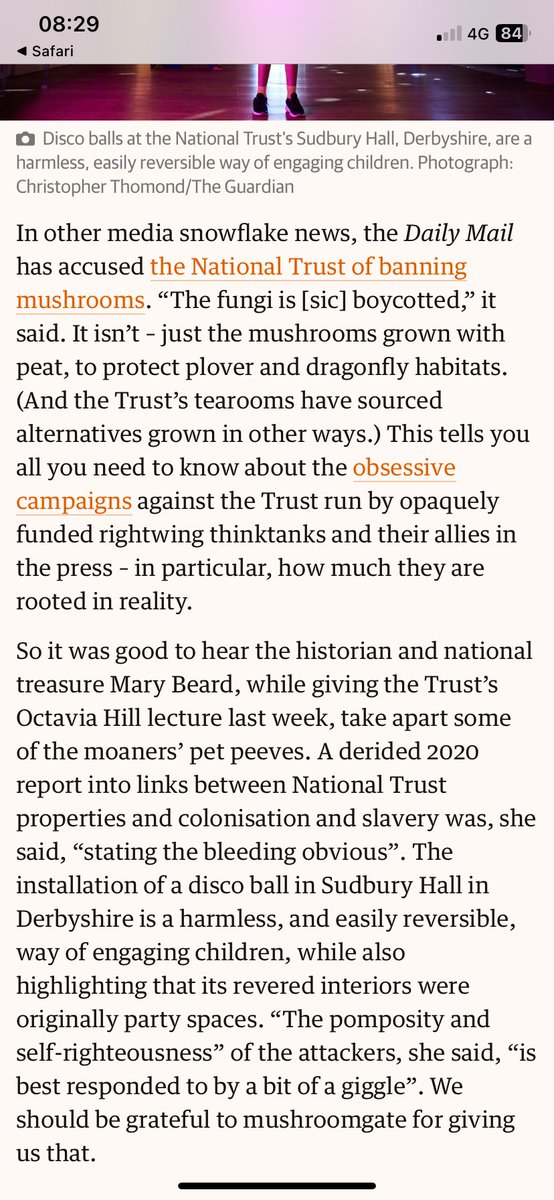 “This tells you all you need to know about the obsessive campaigns against the National Trust run by opaquely-funded rightwing thinktanks and – in particular, how much they are rooted in reality.” ⁦Absolutely that, @RowanMoore, Observer.