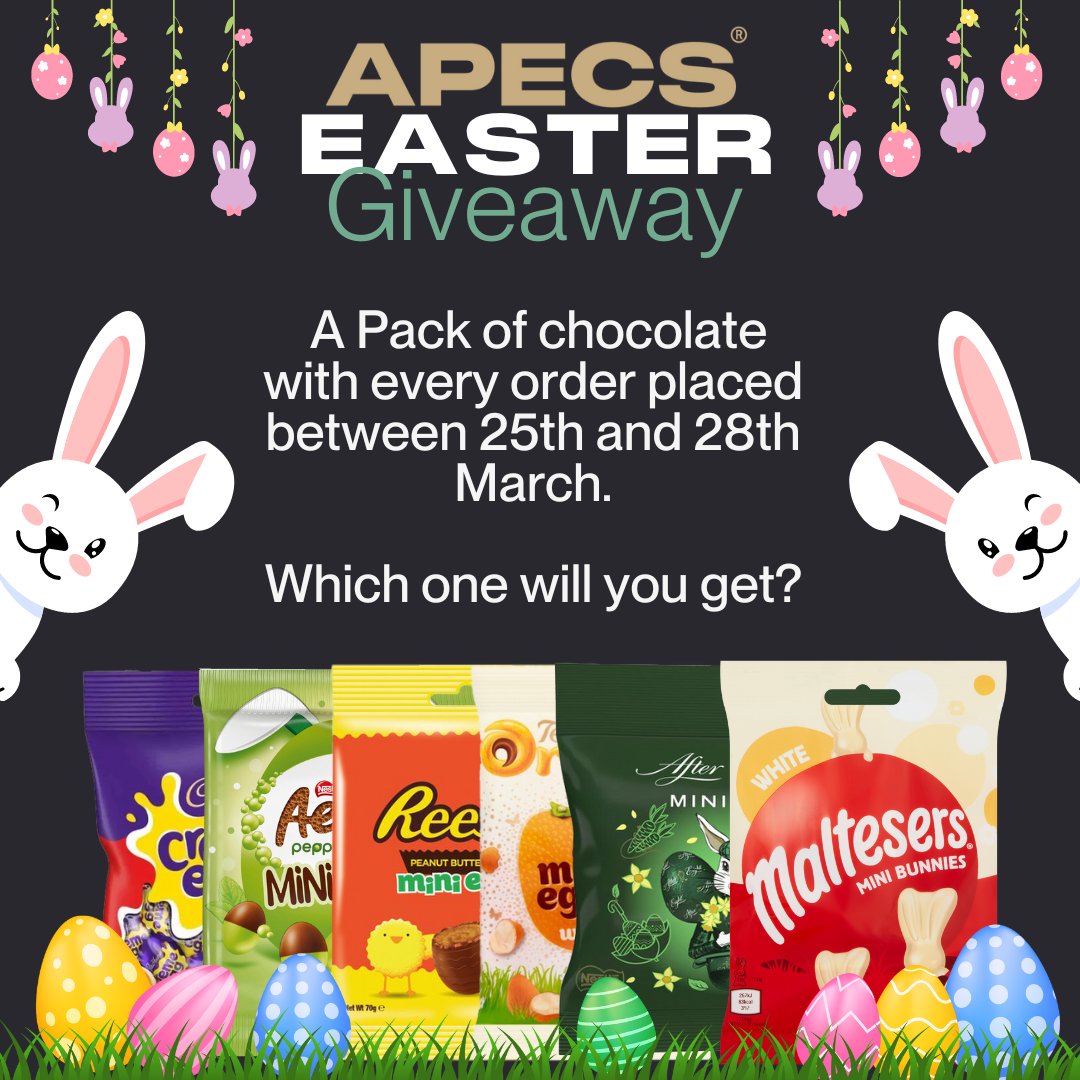 🌼🐰 Easter is here, and you know what that means... CHOCOLATE! 🍫🥚 Join our giveaway celebration! For our valued trade customers, we're giving away delightful bags of Easter goodies! Simply place your orders from March 25th to 28th to receive your surprise treats! 🛍️✨