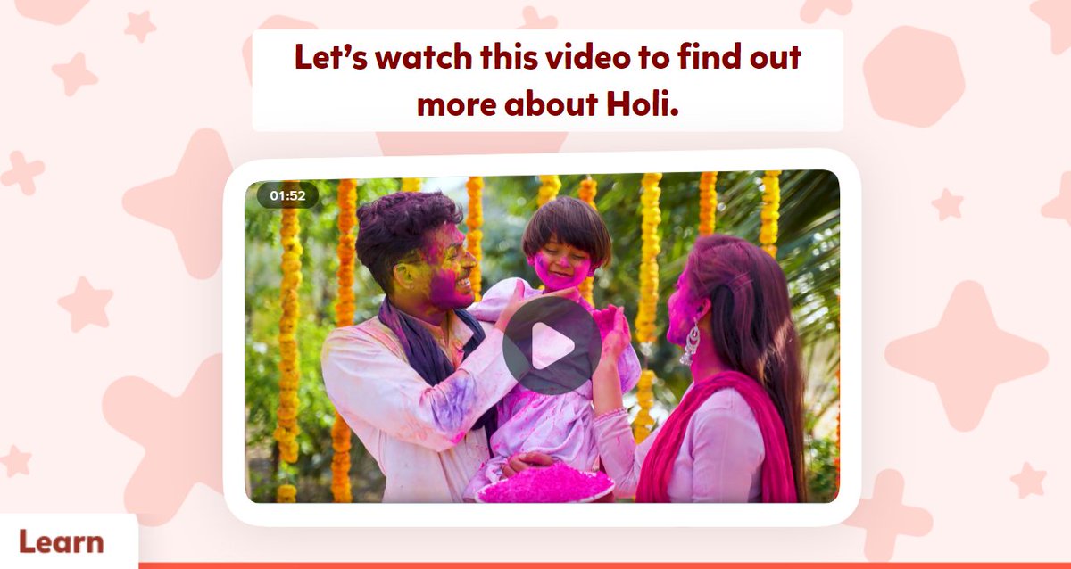 Celebrate March, the month of new beginnings, with the Hindu festival of Holi – the start of spring 🌸 Espresso's 'Festival of Colours' lessons help children learn about this special occasion + can be enjoyed by all Key Stages ✨ #Holi #teachingresources