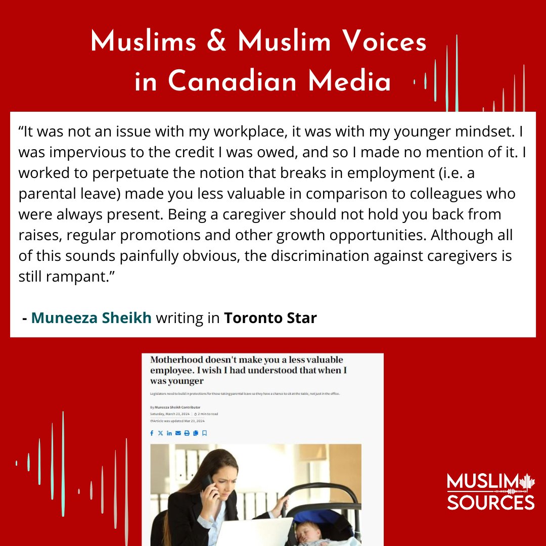 MuslimSources's tweet image. (2) Our highlights of Muslims and Muslim voices in Canadian media this past week:  #amplifyingMuslimvoices