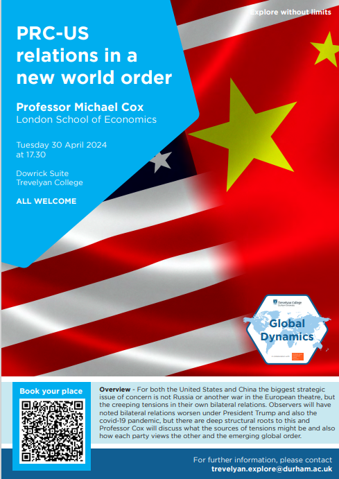 PRC-US relations in a new world order 🗺 Join LSE Press author, Professor Michael Cox, in conversation at Dowrick Suite, @trevscollege | 5:30 PM | Tuesday 30th April 🔻 Michael Cox's new edited volume, Ukraine, is free to read and download: doi.org/10.31389/lsepr… @LSEIRDept