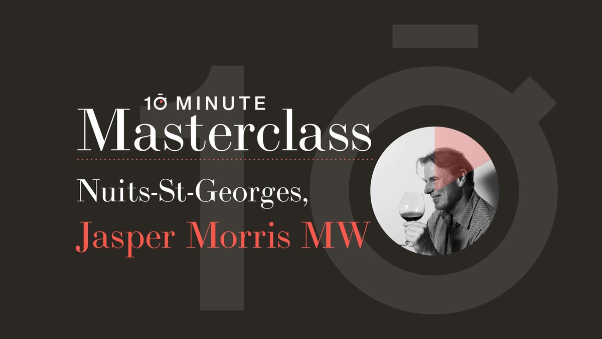 Brand new series of 10-Minute Masterclasses on Burgundy with Jasper Morris MW @justjasper, the world-leading Burgundy authority. First up - Nuits-St-Georges. Find out about its terroir, the producers to follow, where to find value for money and much more. bit.ly/49fGo1j