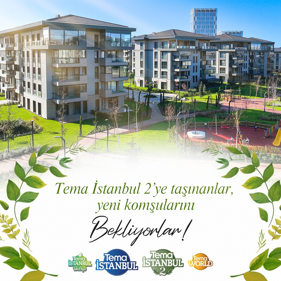 Doğadan aldığınız ilhamla her günü tazelenerek başlayın! 
 
Tema İstanbul 2'de size eşlik edecek huzur dolu anlar için hazırız. 
 
Yeni yuvanıza adım atın ve bu benzersiz deneyimi birlikte yaşayalım. 🍃
#Temaİstanbul #Şehir #Doğa #Proje #Daire #Villa #ModernYaşam