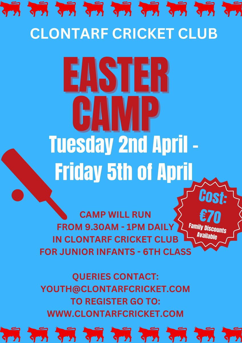 Easter Camp kicking off next week. Get your kids signed up