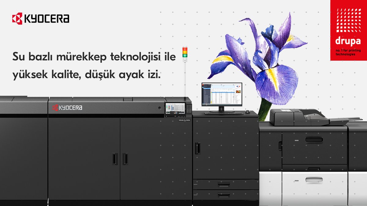 👣Sürdürülebilir inkjet çözümümüz TASKalfa Pro 55000c ile yüksek kalite, düşük ayak izi ile bir arada. 💹Uçtan uca otomatikleştirilmiş iş akışı ve mükemmel çalışma süreleri ile baskı deneyimini en üst düzeye çıkarın. 📍Daha fazlası için #drupa24'teki Kyocera standına bekleriz.