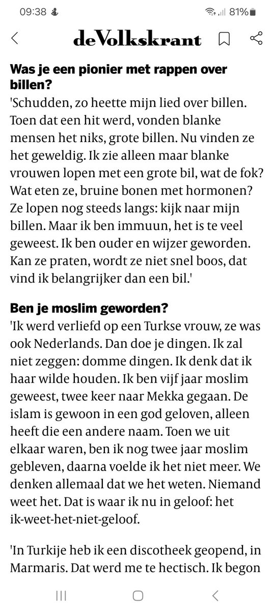 Vuijsje's tweet photo. Niet alleen een pionier, ook een filosoof. https://t.co/qBKCyYDlda