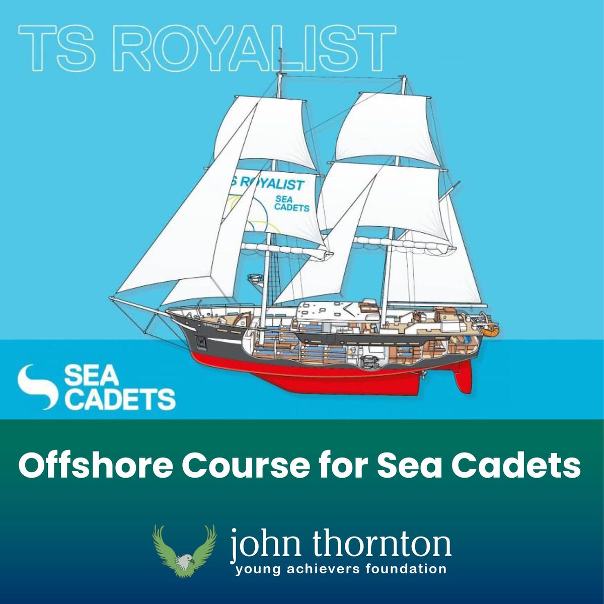 Four Sea Cadets will take part in an Offshore Voyage later this year thanks to the JTYAF ⚓ buff.ly/3TlgTY3 #offshore #charity #JTYAF #dorset