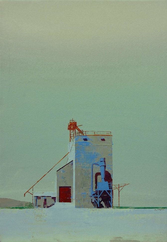 FedeItaliano76's tweet photo. Grain elevators by Puerto Rico-born, Pennsylvania-based painter Adalberto Ortiz https://t.co/cjQ1akyLRS