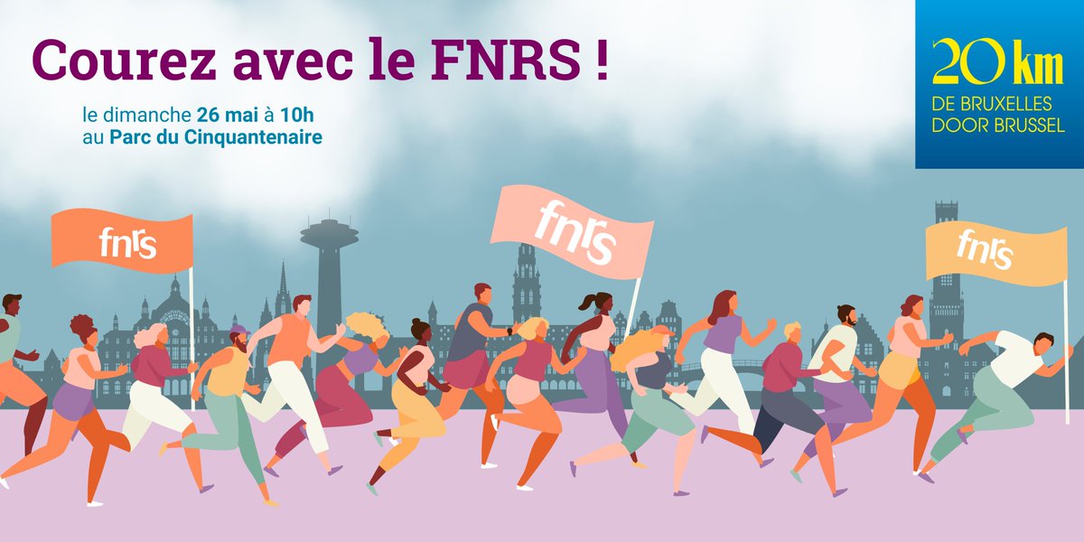 🏃‍♀️🏃‍♂️ Vous êtes chercheuse ou chercheur @frsFNRS ? Courez avec le FNRS lors de la 44e édition des 20km de Bruxelles ! @20kmbru ➕ Plus d'infos et inscriptions : tinyurl.com/4543pnhf