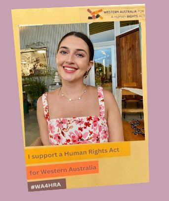 Valentine Pons, Solicitor at Lavan, supports the call for a Human Rights Act for Western Australia. #wa4hra