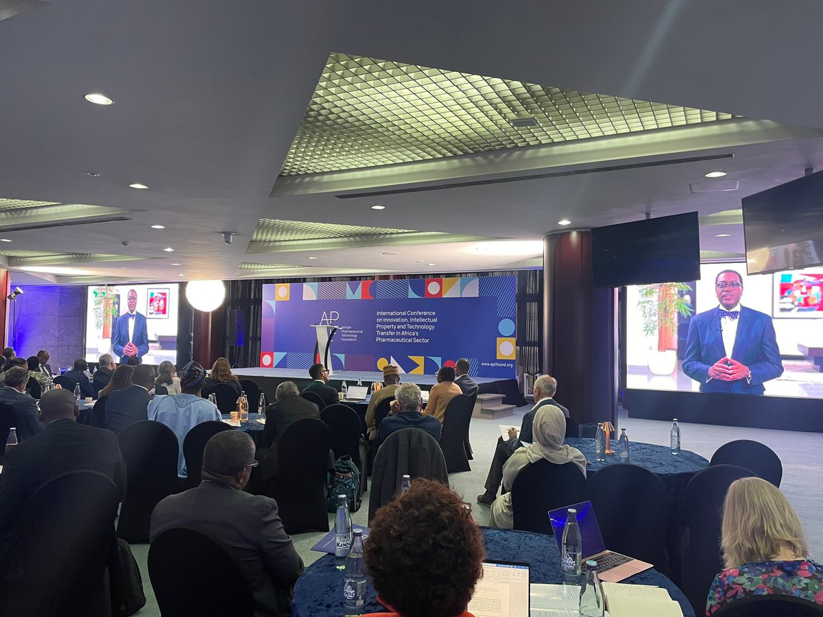 @AfDB_Group President @akin_adesina addresses participants at #INNOVPharmaAF conference today in #Addis: “Africa needs to change the technological environment…& that is why @AfDB_Group created the @APTF_org, a dedicated institution working with all #African actors.”