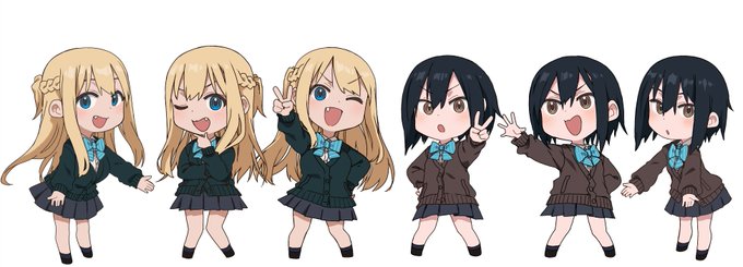 かわいい先輩のちびキャラいっぱい描いてます
いっぱいいるとかわいいね 