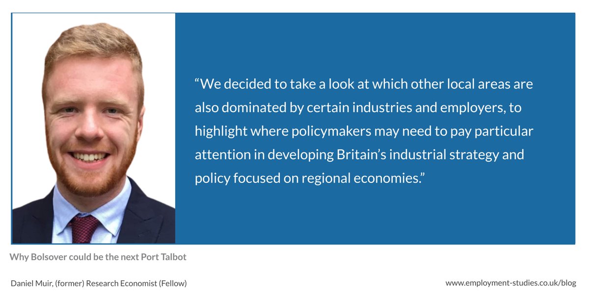 In a blog originally published on @adzuna, @daniel_muir_36 & @Nlitsardopoulos reflect on the impact of the Tata Steel closure in Port Talbot and consider other local labour markets dominated by singular employers or industries that may also be vulnerable. bit.ly/4cyjHs7