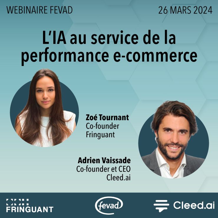 📱🛍️ La qualité d’expérience d’un conseiller clientèle boutique enfin possible en ligne, et 24/7 grâce à l’IA Générative ! 👉 Comment optimiser votre performance e-commerce grâce à l’IA ? 🙌 Webinaire organisé par la FEVAD 📆 26 mars 2024 à 9h30 📌 En ligne #GenerativeAI #ecom