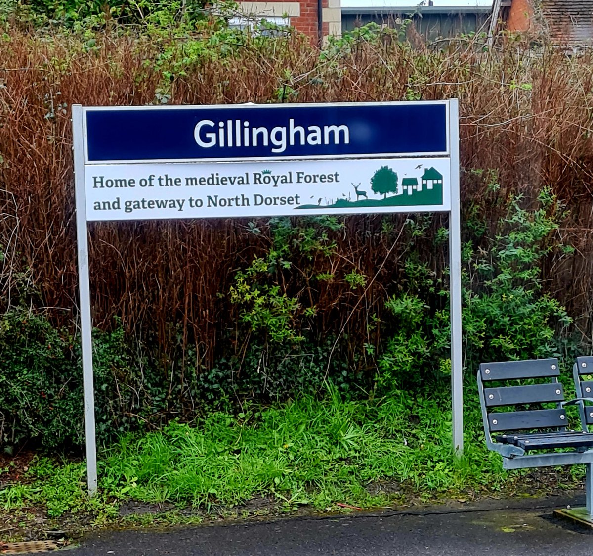 Great to see new signs at Gillingham promoting the landscape of the medieval Royal Forest. Come and explore. FREE Walks packs available with all routes starting from the station.
