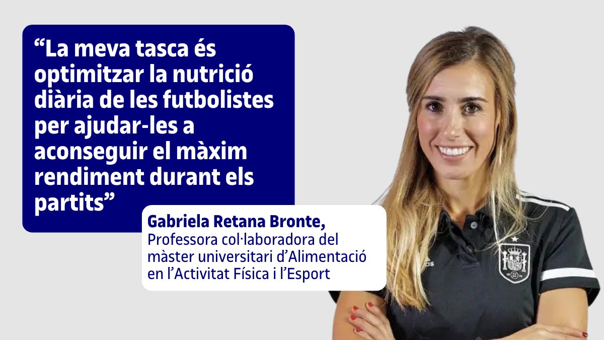 🗨️'La #NutricióEsportiva va cap a un enfocament més individualitzat que treballi el rendiment i la salut'.

👩‍💻Parlem amb @gabi_retana, nutricionista de @SEFutbolFem i professora col·laboradora de @UOCesalut. 

👉 dozz.es/wdpdo1 cc @LauraEsquius