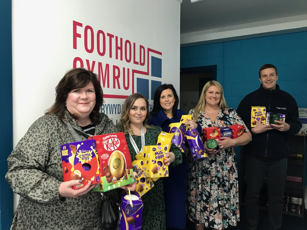 Last week we had a delivery of Easter Eggs from our Friends at @TataSteelUK #Trostre for us to distribute to the family's we work with this Easter! A huge thank you to everyone who contributed! 🐣 #SteelHeros #Charity #FootholdCymru #Support #Llanelli #Carmarthenshire