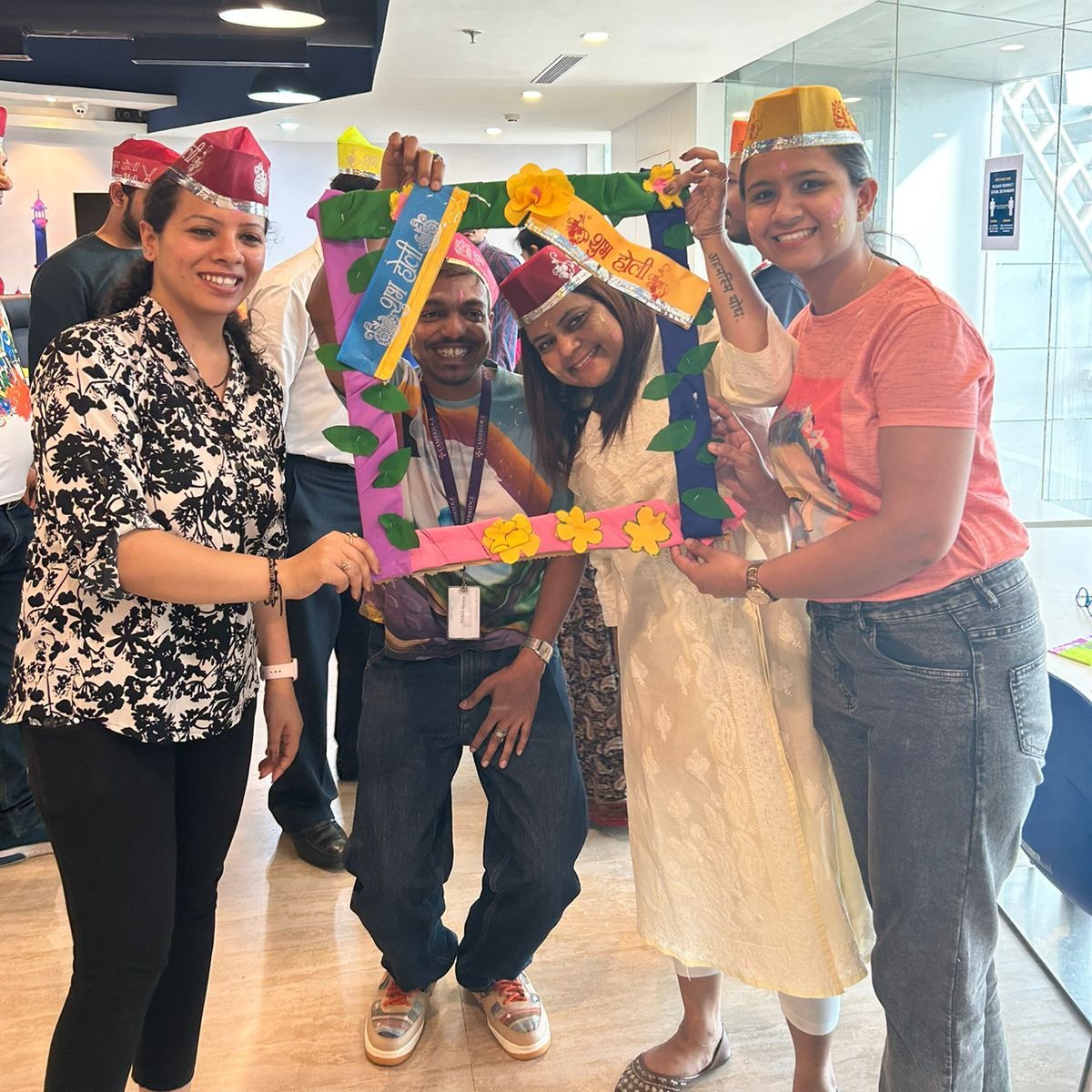 Happy Holi! 🎊 📸 @CambPressAssess colleagues celebrate #Holi with colours and crafts in our Trivandrum, Bangalore, and New Delhi offices.