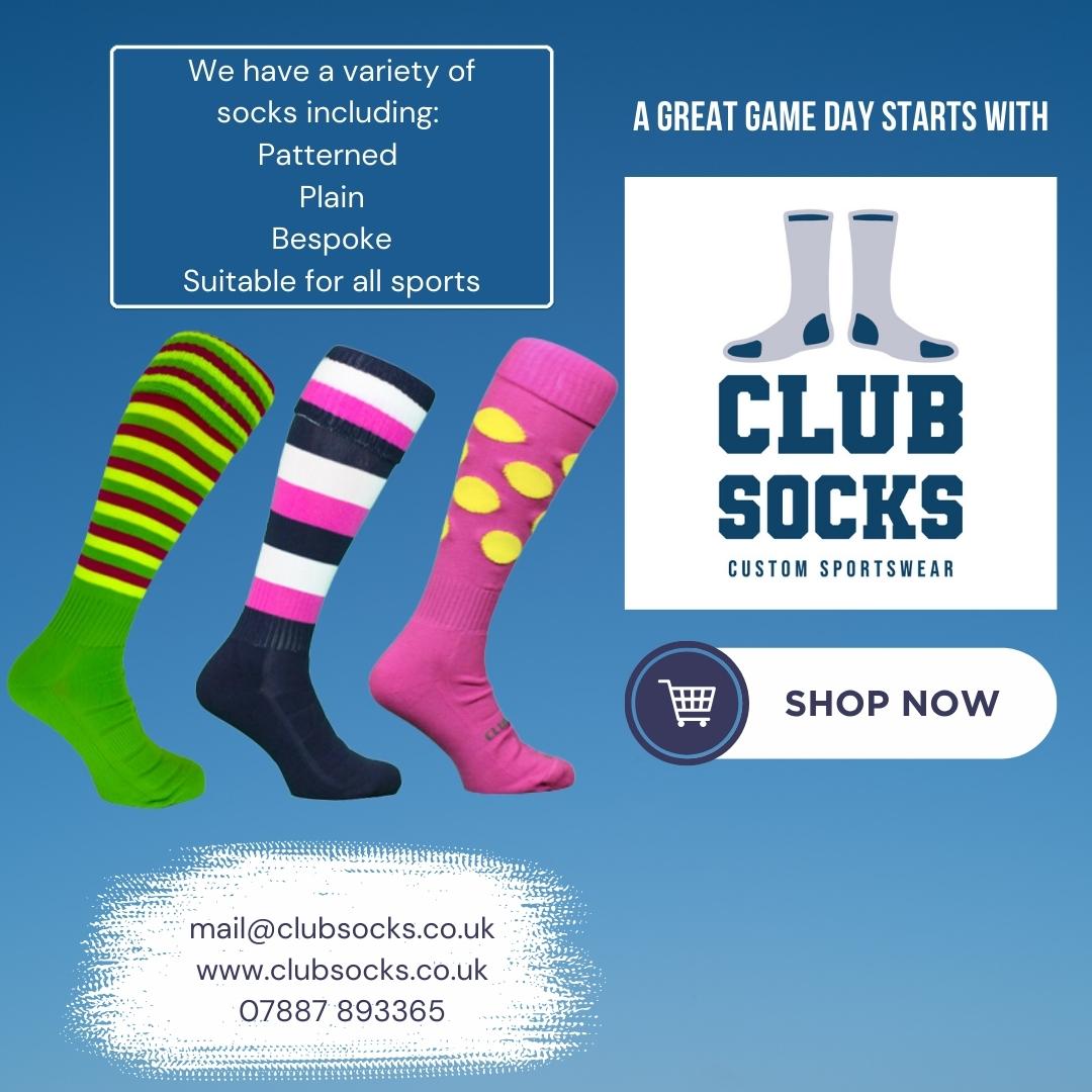 ClubSocks's tweet image. We have a great variety of socks in stock. 
Suitable for all sports.
Patterned, plain, footless and bespoke designs are available. 
Enquire today!
#clubsocks #socks #sportssocks #wintersports #patternedsocks #plainsocks #sportskit #sportsteam #universityteam #teamkit #bespoke