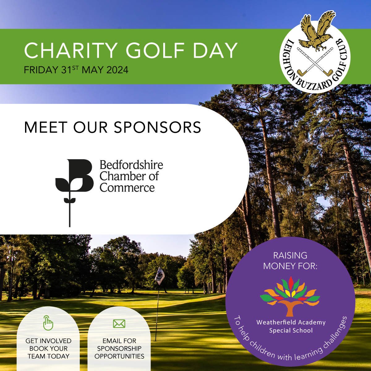 A huge thanks to long time supporters, @BedsChamberInfo , for sponsoring the 2024 charity golf day once again ⛳️ The Chamber represent more than 720 local businesses, creating connections and enabling business growth. Find out more here ➡️ chamber-business.com