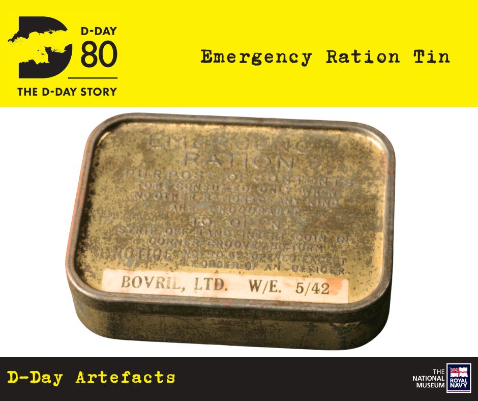 For 80 days, the D-Day Museum will share a selection of 80 objects relating to D-Day, from their collection and those of other museums. We are delighted to share with you an item that didn't make the final list, but is just as significant. Emergency Ration Tin #DDay80