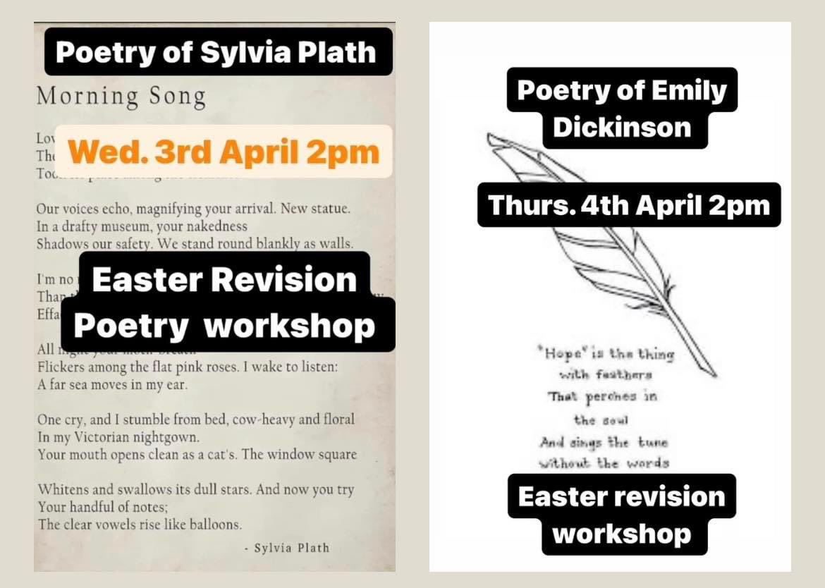 Junior Cycle and Leaving Cert Easter revision. DM for more info or to book. #JuniorCycle #LeavingCert #English