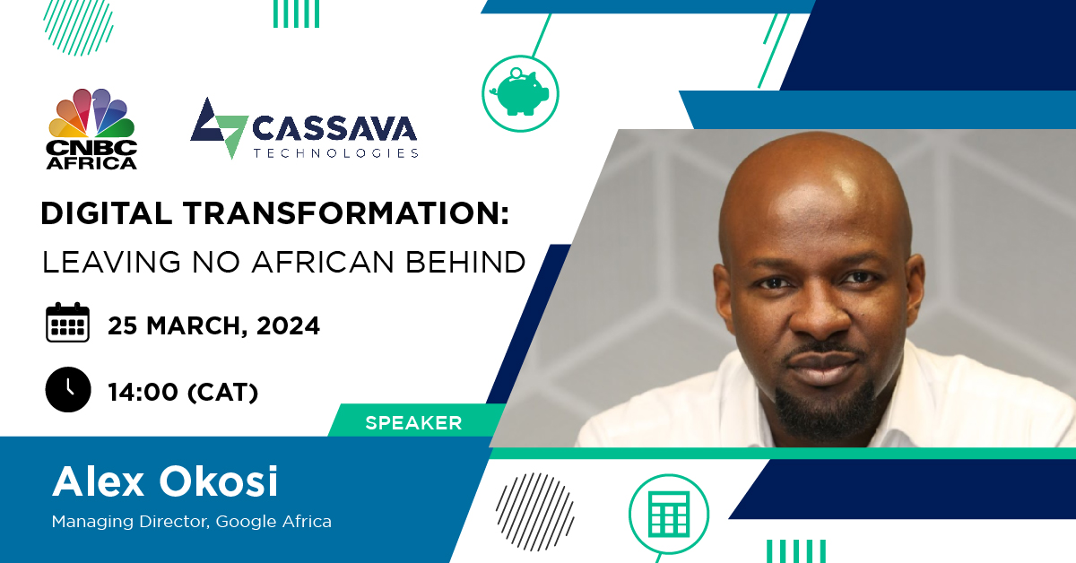 Join Mr. Alex Okosi, MD Google Africa, for an insightful panel discussion at @cnbcafrica. This session will feature esteemed industry voices delving into the critical topic of #DigitalTransformation across the African continent.
Tune in⬇️
📺 #DStv410
🔗 brnw.ch/21wI13h
