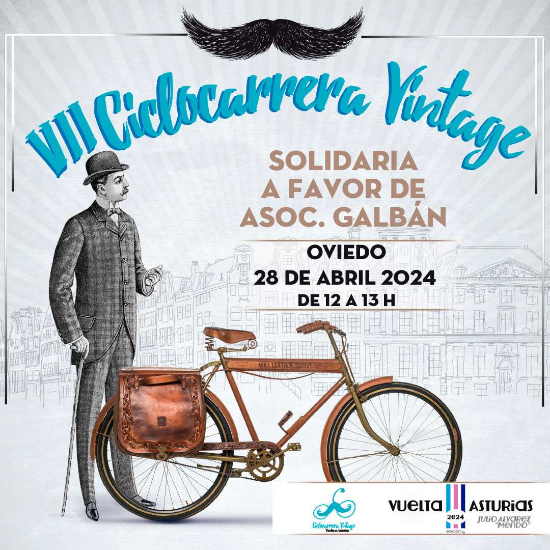 🚴🚴‍♀️El día 28 de abril regresarán las ciclocarreras solidarias de la @vueltasturias al corazón de Oviedo. La recaudación irá destinada a la @asoc_galban ✍️VII Carrera de la Mujer en tinyurl.com/2uzsjrud 📝VII Carrera Vintage en tinyurl.com/2ntpdwxt