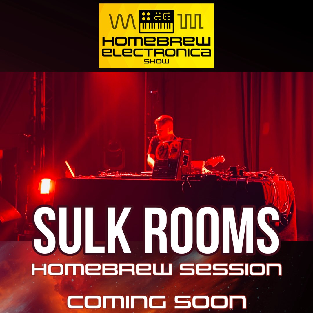 Another one of those can’t quite believe this is actually happening Homebrew Electronica moments ! Thrilled to reveal the amazing @sulkrooms is bringing his unique atmospheric soundscapes to the show. Expect the unexpected as his electronics, tape loops and guitars collide 🤩