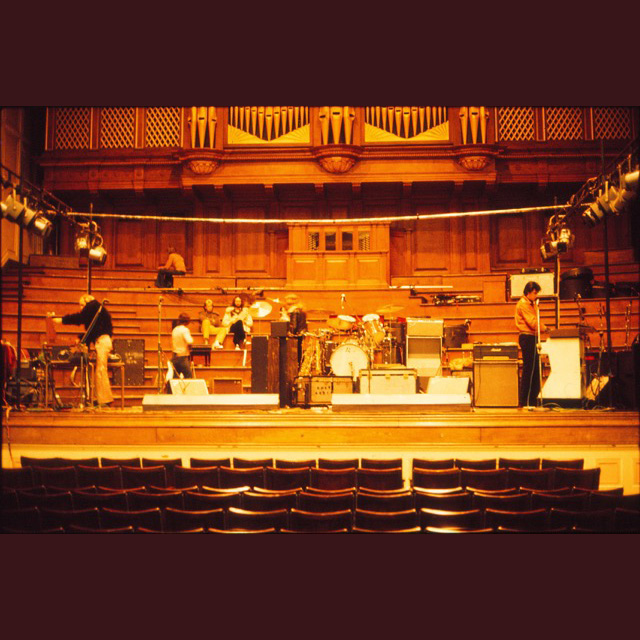 Soundcheck for @RoxyMusic on 29 March, 1973 at Newcastle City Hall. Bryan Ferry has performed on this stage more times than any other across his career; this was the first. #roxymusic #bryanferry #onthisday