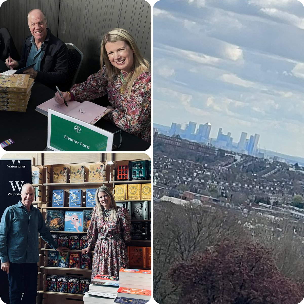 Great event yesterday talking spices and book signing with @EleanorFordFood at North London Book Fest, Alexandra Palace. (What a view.) thanks @ckbk and @gowerst_books
