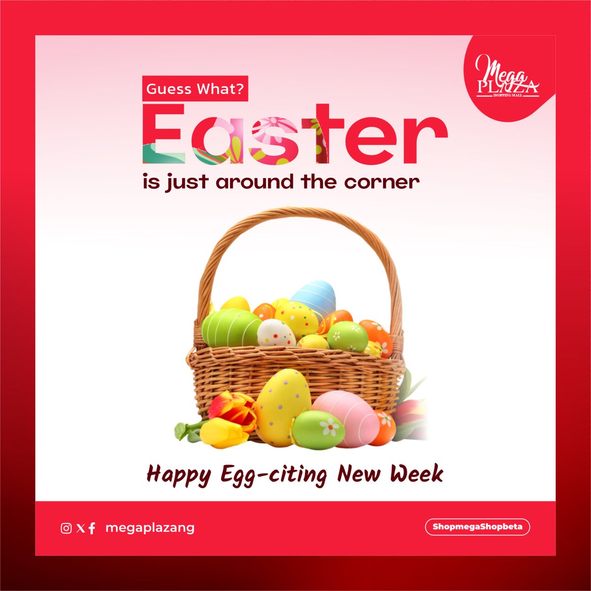 Monday is here🥰🥳💃💃
Easter is just around the corner, Yay!
Wishing you a week filled with blessings, laughter, and sweet moments. 

#shopmegashopbeta #megaplaza #mega #shoppingmall #shoppingmalls #EggCitingWeek #EasterVibes #NewWeekNewBlessings mummy amvca Opay