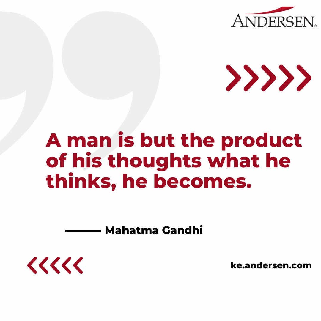 Be mindful of your thoughts for they influence your actions, behaviors and ultimately shape who you are and what you become. 

#AnderseninKenya #MondayInspiration