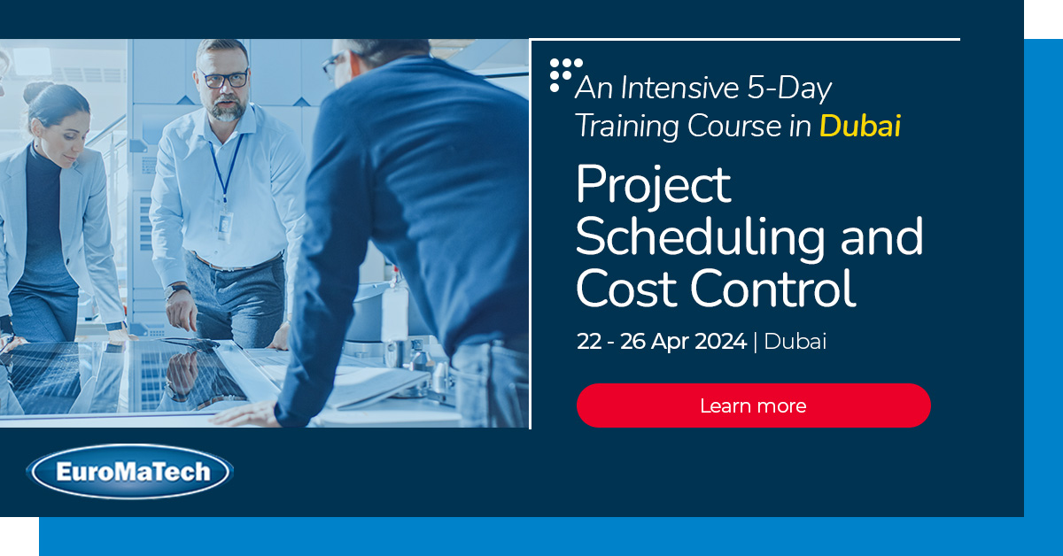 Project Scheduling and Cost Control Register today! euromatech.com/seminars/proje… #euromatech #training #trainingcourse #trainingprovider #projectscheduling #costcontrol #projectmanagement #projectmanagementtraining