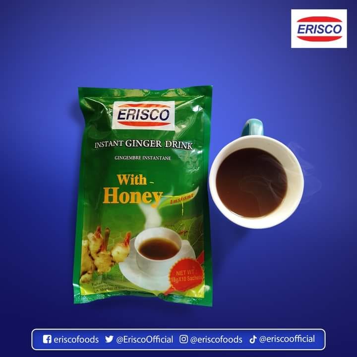 Who else is in the mood for some Erisco Instant Ginger Drink with honey? 🍯✨ Let's spice up our day with a sip of warmth and sweetness! 🌟 # Erisco #Eriscofoods #GingerLove #HoneySip #EriscoDelight