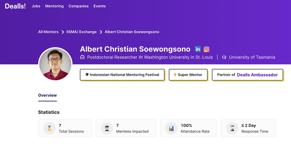 Albert Soewongsono (@albertwong15) on Twitter photo It has been two weeks since I joined this year's Indonesian National Mentoring Festival with <a href="/DeallsJobs/">Dealls: App Loker Paling Lengkap #1 Indonesia</a> as a mentor.
It has been an enjoyable experience sharing exciting stuffs about scholarship, essay and proposal writing, and such with these high-spirited Indonesians. It has been two weeks since I joined this year's Indonesian National Mentoring Festival with <a href="/DeallsJobs/">Dealls: App Loker Paling Lengkap #1 Indonesia</a> as a mentor.
It has been an enjoyable experience sharing exciting stuffs about scholarship, essay and proposal writing, and such with these high-spirited Indonesians.