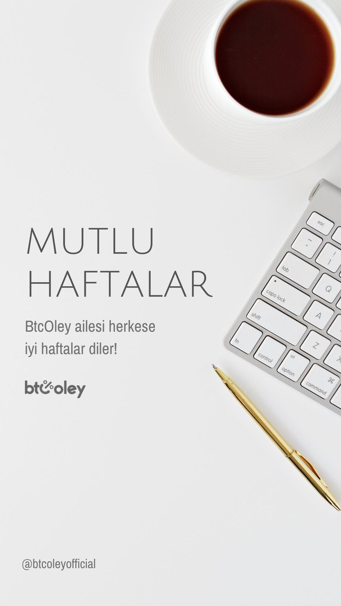 #BtcOley ailesi mutlu haftalar diler! ☀️

#BTC #Bitcoin #ETH #Borsa #Yatırım #Finans #Kripto
