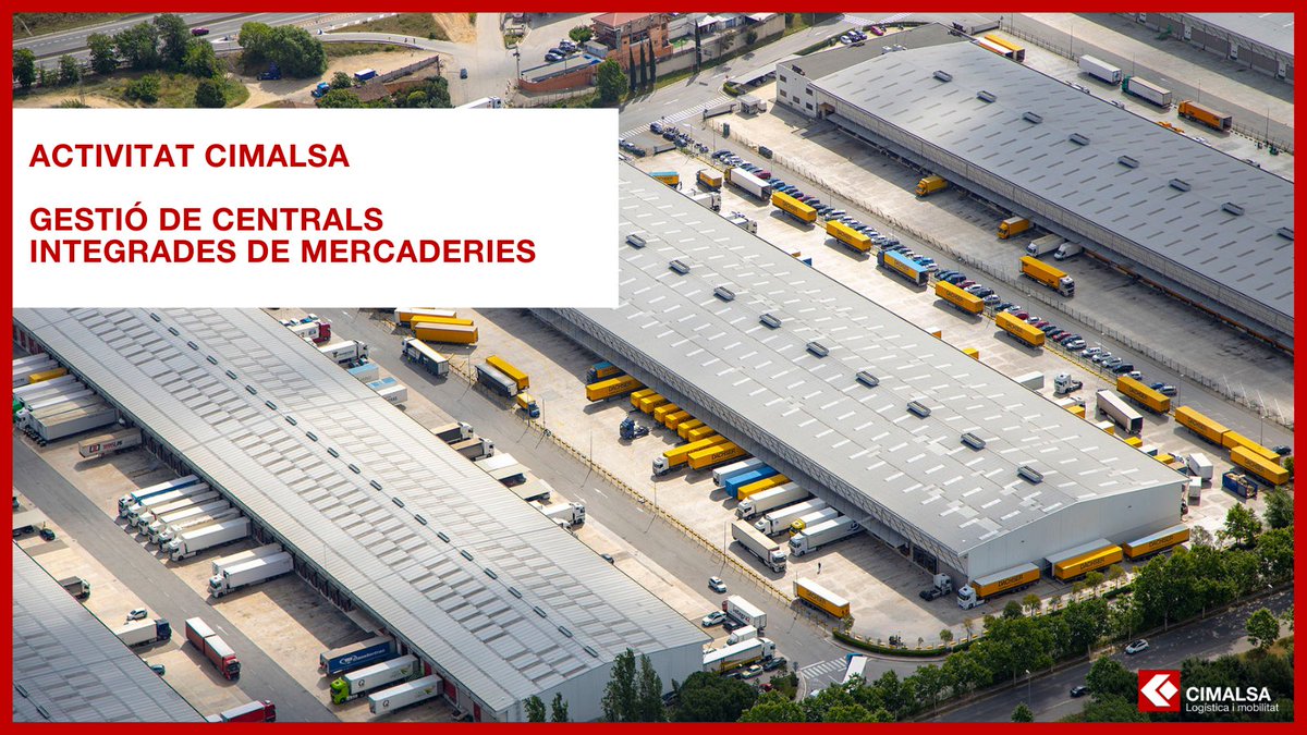 👉Des de #CIMALSA ens encarreguem de la gestió de les #CIM (Centrals Integrades de Mercaderies), a partir d'un model propi. 📌La #CIMVallès, #CIMElCamp #CIMLleida i #CIMLaSelva ocupen més 150 ha de superfície on treballen prop de 5.000 treballadors. #logística #ActivitatCIMALSA