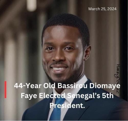 From political prisoner to President. Congratulations Senegal 🇸🇳!