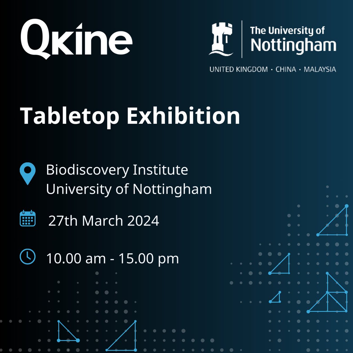 Join us on the 27th of March as we will be exhibiting at the @UniofNottingham Biodiscovery Institute. Meet with our Product Manager, Dr. Dammy Olayanju, to learn more about our animal-free growth factors, grab a cake, and enter our prize draw! #Research #GrowthFactor #StemCell