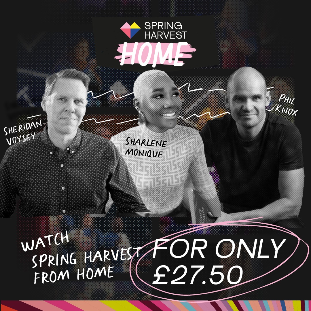 If you can't make it to <a href="/springharvest/">Spring Harvest</a> in person, join <a href="/SharleneMoniq/">Sharlene-Monique</a> <a href="/philknox/">Phil Knox</a> and me for Spring Harvest Home: a week of music, teaching &amp; special guests right in your living room. Thousands join us each year and yet somehow the tribe feels intimate. 

👉springharvest.org/events/news/sp…