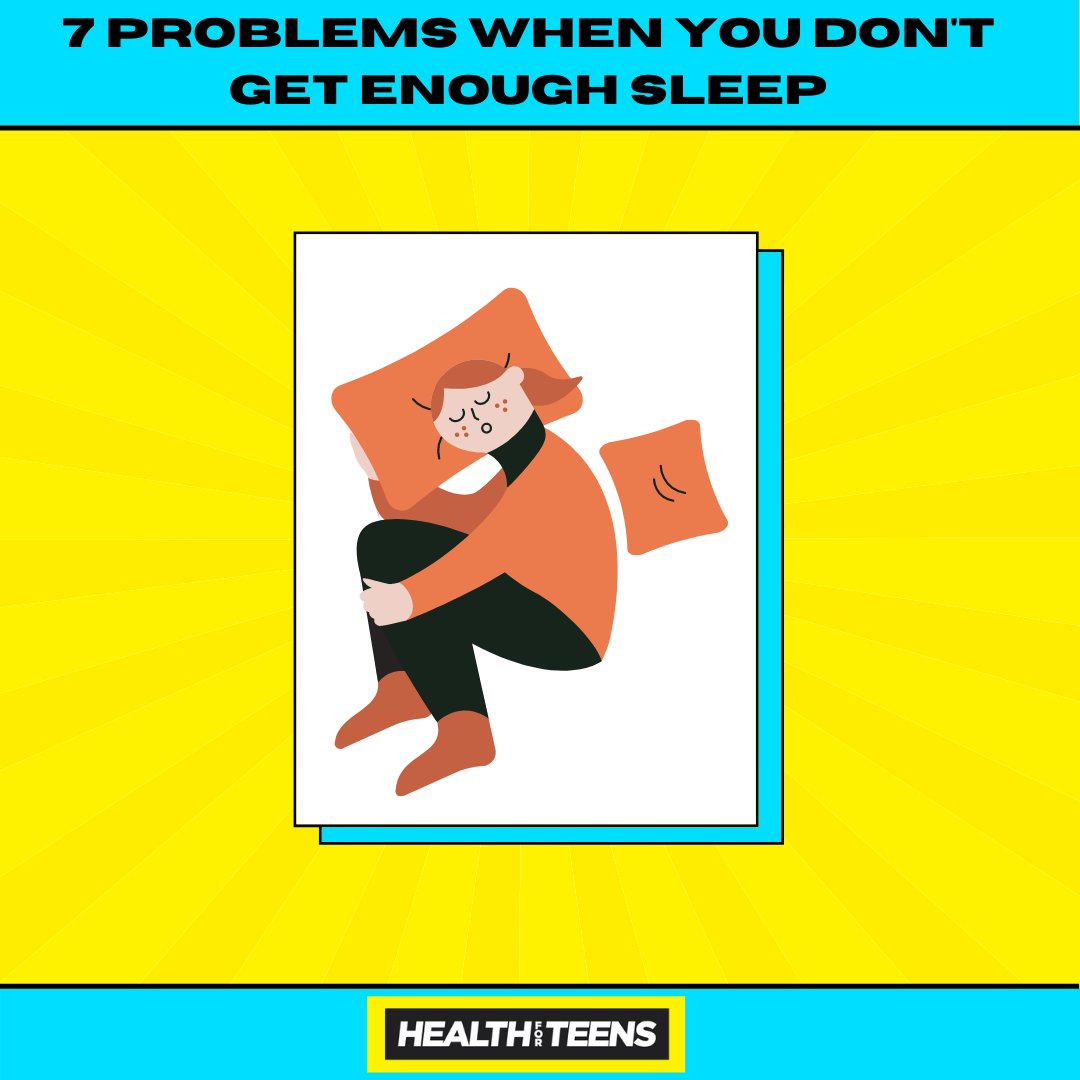 Missing out on #sleep can:⁠ ⁠ 😑 Make you grumpy, more sensitive and more stressed.⁠ ⁠ 🤕 Increase your risk of having accidents.⁠ ⁠ 🤔 Make it difficult to remember things.⁠ ⁠ ➡️ Read more problems here: bit.ly/problemswhenmi…⁠ ⁠ #HealthforTeens