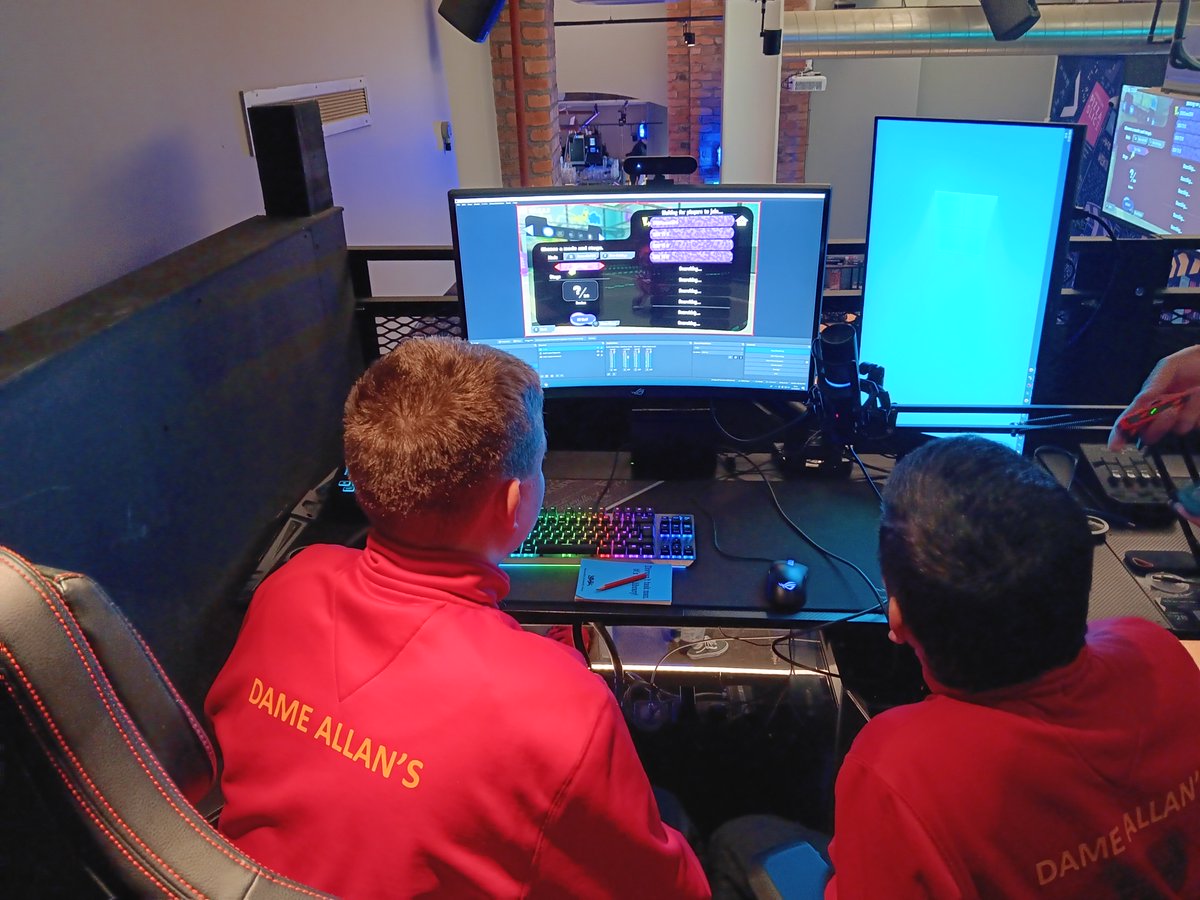 ComputingAtDAS's tweet image. A huge well done to Nasif and William, who have qualified for the @DigSchoolhouse esports National Finals at @WASDlive_ with their excellent commentating!