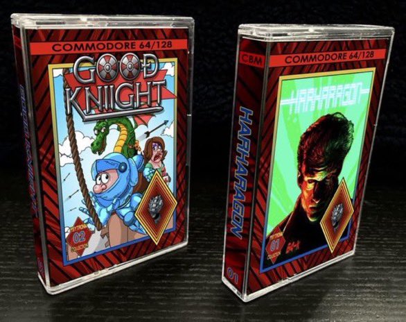 Good kniight and harharagon now released - physicals pre-order. #c64 psytronik.bigcartel.com/products Digital versions - psytronik.itch.io
