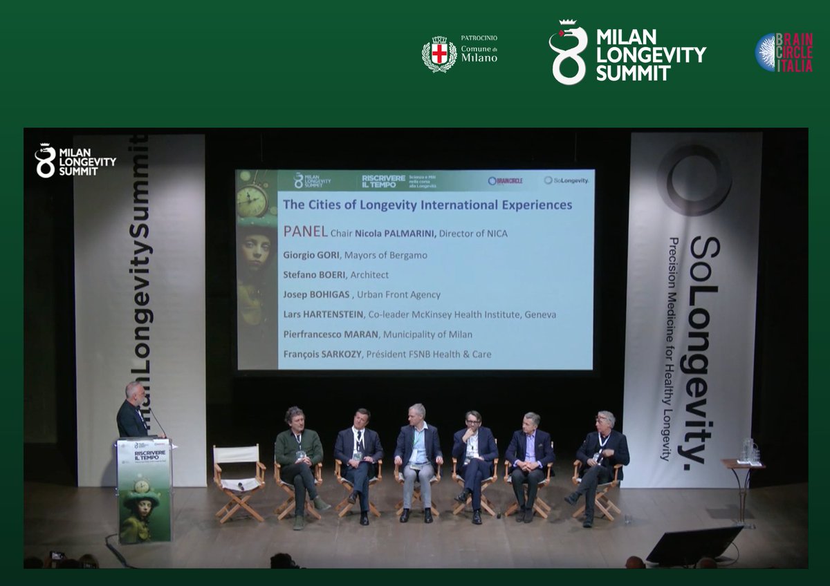 ☞Primo panel della giornata dedicata a VIVERE LA LONGEVITÀ al📍#milanlongevitysummit: 📌 Le città della longevità @StefanoBoeri ➤Un nuovo concetto di città @nipalm @giorgio_gori @josepbohigas @culturalenginee @SarkozyFrancois @PierMaran 🎥Streaming: bit.ly/3v9PCyw