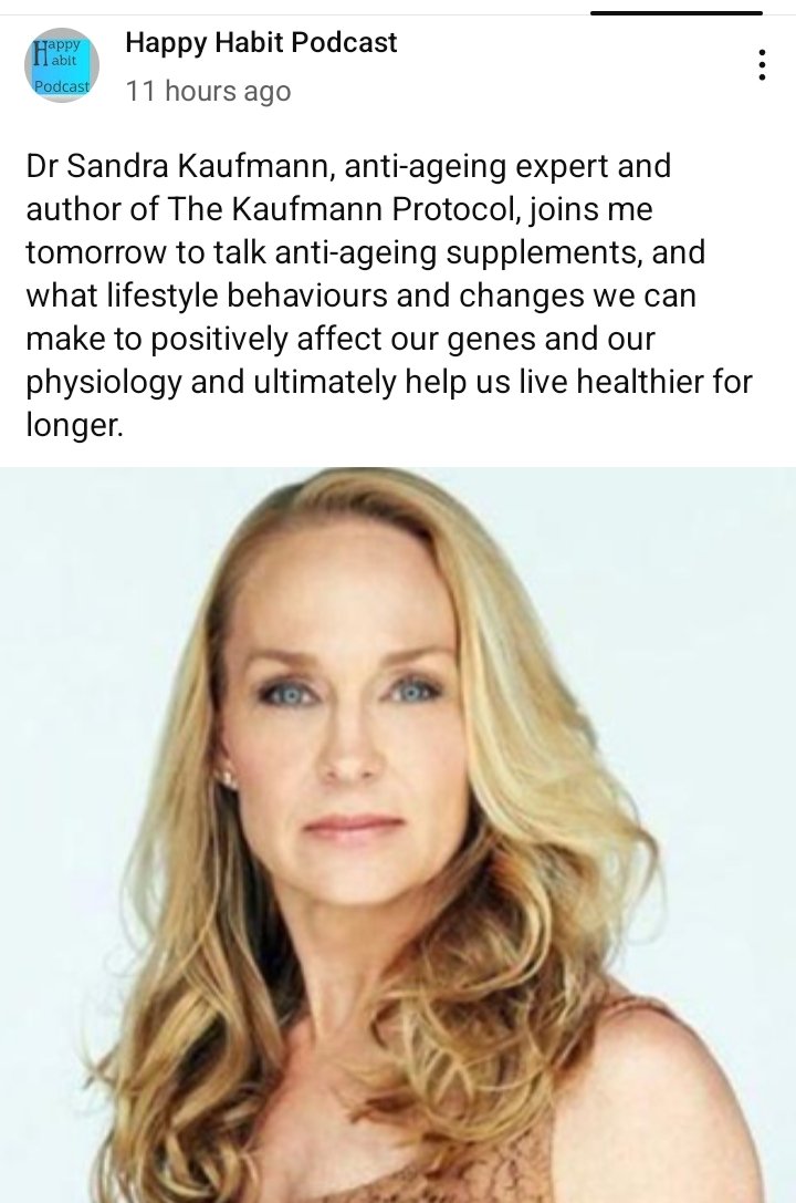 Listen to the most recent episode of the Happy Habit Podcast: 

# 395 - How to slow the ageing process - Dr Sandra Kaufmann

podcasters.spotify.com/pod/show/mathi…