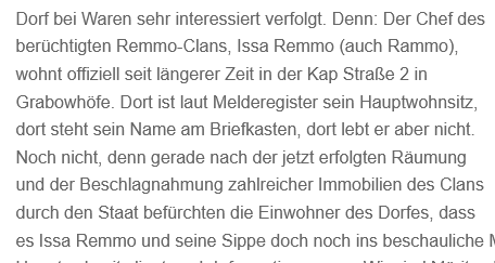 datawrangler2's tweet photo. [*#Grabowhöfe]
.
Wer dem #Clan-Boss mal`ne Karte schicken möchte:
Hauptwohnsitz:
Issa #Remmo, Kap Straße 2, 17194 Grabowhöfe MV
(Einbürgerungsverfahren❗️beantragt►Landkreis Mecklenburgische Seenplatte)
#Neukölln #MV #MecklenburgischeSeenplatte #Rammo #WTF
https://t.co/aTAXZUgKgq https://t.co/2278afWP7c