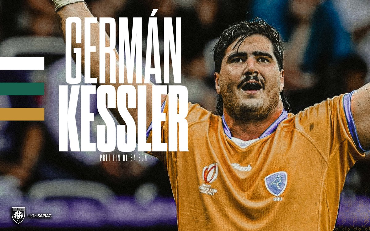 𝐉𝐎𝐊𝐄𝐑 - 𝐆𝐄𝐑𝐌𝐀𝐍 𝐊𝐄𝐒𝐒𝐋𝐄𝐑

L'USM Sapiac annonce l'arrivée en tant que joker médical du talonneur international 🇺🇾 German KESSLER 🟢⚫️

Communiqué 👉 usmsapiac.fr/joker-kessler 

𝕭𝖎𝖊𝖓𝖛𝖊𝖓𝖎𝖉𝖔 𝕲𝖊𝖗𝖒𝖆𝖓 ☀️